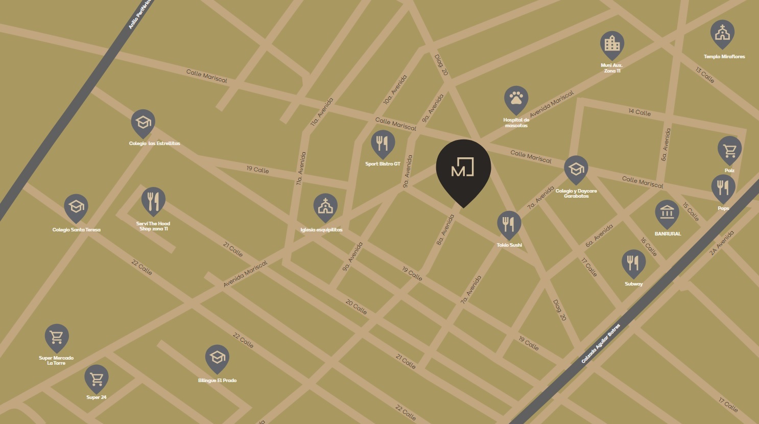 Ubicación de Marfil Elemento